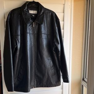 Giorgio Brato Men's Black Leather Jacket